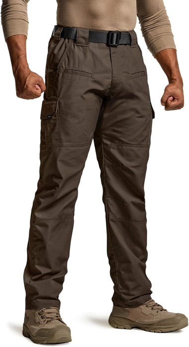 Men'S Tactical Pants, Water Resistant Ripstop Cargo Pants, Lightweight EDC Work Hiking Pants, Outdoor Apparel