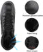 "Men's Military Tactical Side Zip Leather Combat Boots by "