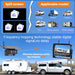 Wireless RV Backup Camera Install-Free for Trailer: 7 Inch Recording Monitor Solar RV Rear View Camera Long Battery Life - Strong Magnetic RV Camera HD 1080P for Furrion Voyager Series Rvs Trucks