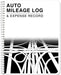 Mileage Log Book/Auto Mileage Expense Record Notebook for Taxes - 126 Pages - 5" X 7" Wire-O (Log-126-57Cw-A(Mileage))