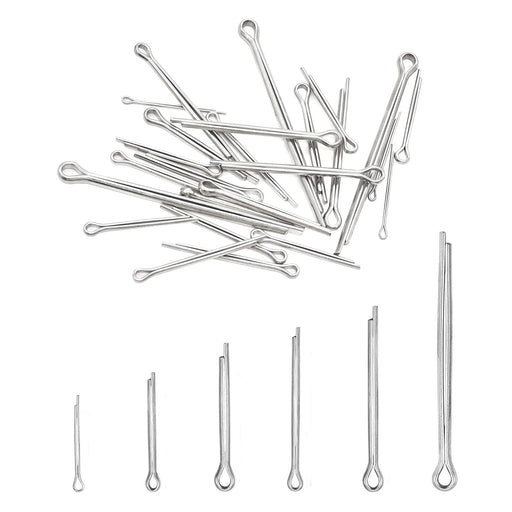 80 Pcs 6 Sizes Stainless Steel Hitch Pin Clip R Clips Retaining Pins Tractor Cotter Pin Hair Pin Assortment Spring Clip Retainer Pins Kit for Hitch Pin Lock System, Trucks, Engine Repair