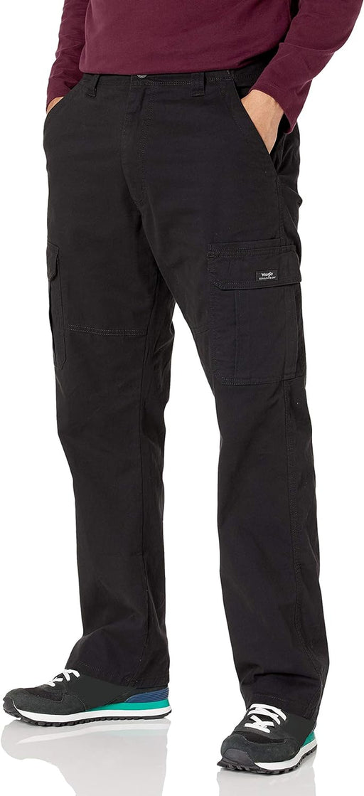 "Wrangler Men's Stretch Cargo Pants - Relaxed Fit and Authentic Style"