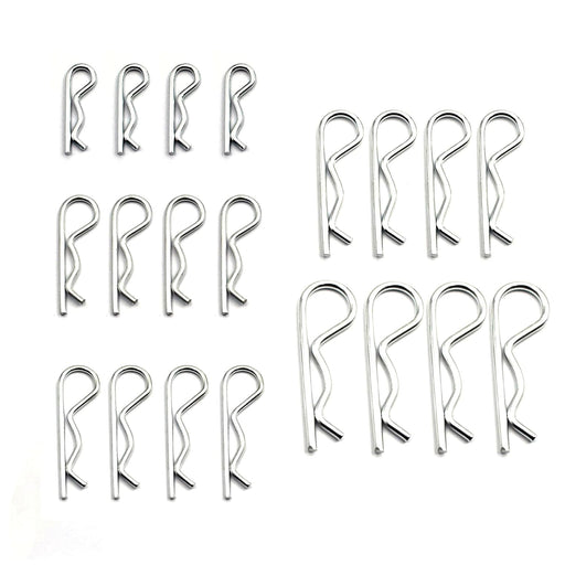 80 Pcs 6 Sizes Stainless Steel Hitch Pin Clip R Clips Retaining Pins Tractor Cotter Pin Hair Pin Assortment Spring Clip Retainer Pins Kit for Hitch Pin Lock System, Trucks, Engine Repair