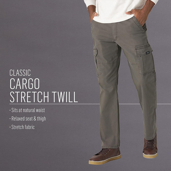 "Wrangler Men's Stretch Cargo Pants - Relaxed Fit and Authentic Style"