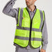 Multiple Pockets Class 2 High Visibility Reflective Safety Vest Men Women Work Construction Vest Meets ANSI Standards