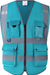 Multiple Pockets Class 2 High Visibility Reflective Safety Vest Men Women Work Construction Vest Meets ANSI Standards