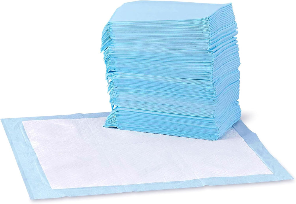 Dog and Puppy Pee Pads with 5-Layer Leak-Proof Design and Quick-Dry Surface for Potty Training, Standard Absorbency, X-Large, 28 X 34 Inch - Pack of 60, Blue & White