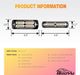 "Ultra Slim LED Emergency Strobe Lights - 8-Pcs Sync Feature for Trucks, Vehicles, Construction - Amber/White"