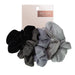 Terracotta Satin Hair Scrunchies for Women - Softer than Silk, No Damage, Silk Ponytail Holders, 5 Count