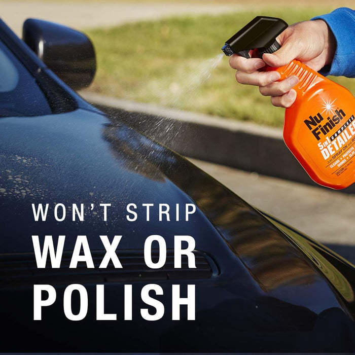 5-In-1 Complete Detailer Spray with Towel, Preserves and Protects Car Detailing, Includes 1 Microfiber Towel, 22 Oz Spray