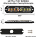 "Ultra Slim 12-LED Sync Feature Strobe Lights for Truck Car Vehicle - Emergency Beacon Hazard Warning Lights"