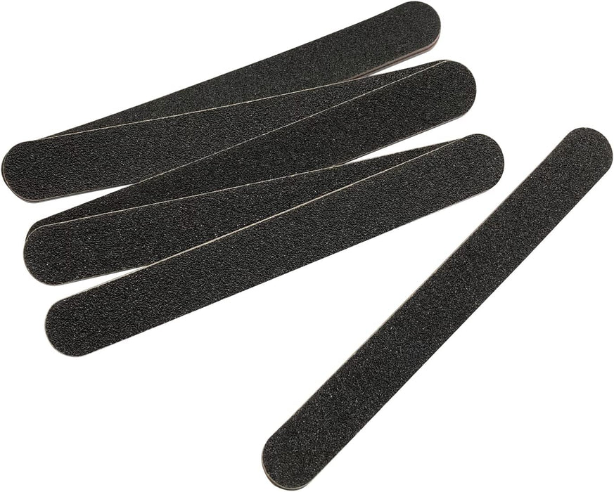 Nail File 10 PCS Professional Double Sided 100/180 Grit Nail Files Emery Board Black Manicure Pedicure Tool and Nail Buffering Files