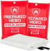 Emergency Fire Blanket - 2 Pack - Fire Suppression Blanket for Kitchen, 40” X 40”, for Home, Fiberglass Fire Blanket.