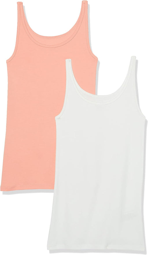 Women'S Slim-Fit Thin Strap Tank Top, Pack of 2