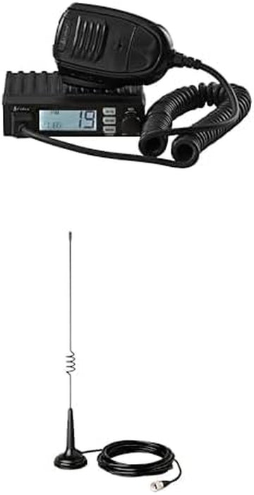 19 MINI Recreational CB Radio - 40 Channels, Travel Essentials, Time Out Timer, VOX, Auto Squelch, Auto Power, Instant Channel 9/19, 4-Watt Output, Easy to Operate, Black