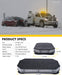 Rooftop Strobe Beacon Lights Bar W/Control Panel, Magnetic Emergency Traffic Warning Flashing Plow LED Light for Construction Vehicles Trucks Snowplow Postal Mail White/Amber (Patent Design)