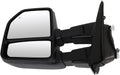 Left Right Towing Mirror Tow Mirrors Replacement Fit for 2015-2020 for Ford F150 Pickup Power Adjusted, Heated, Turn Signal Light,With Black Cap Housing