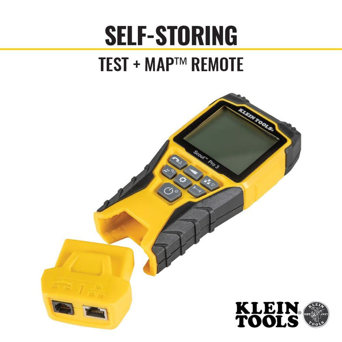 VDV501-851 Cable Tester Kit with Scout Pro 3 for Ethernet / Data, Coax / Video and Phone Cables, 5 Locator Remotes, Yellow