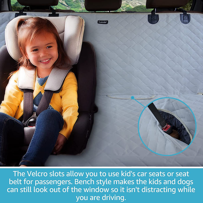 XL Dog Seat Covers for Trucks Back Seat, Waterproof and Heavy Duty Bench Seat Cover for Kid, anti Scratch Pet Backseat Covers for Trucks, SUV & Car