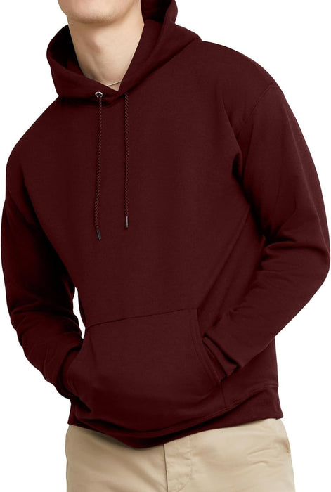 Men'S Ecosmart Hoodie, Midweight Fleece Sweatshirt, Pullover Hooded Sweatshirt for Men