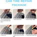 Tire Repair Kit,46Pcs Heavy Duty Tire Plug Kit, with Universal Tire Patch Kit to Plug Flats for Car/Motorcycle/Truck/Tractor/Trailer/Rv/Atv