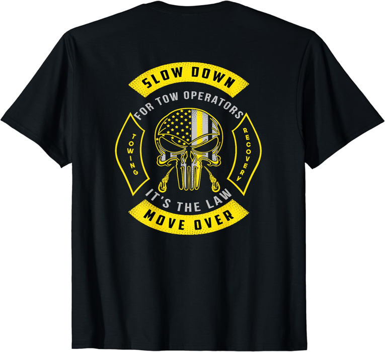 Thin Yellow Line Tow Truck Driver Shirt