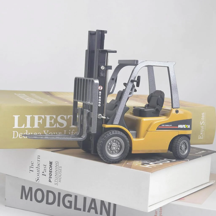 Forklift Trucks Toy Alloy Fork Truck Models Warehouse Construction Truck Vehicle Model Engineering Car Toy Boy Gift (Forklift)