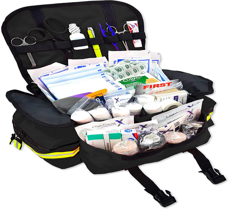 Lightning X Small Medic First Responder EMT Trauma Bag Stocked First Aid Trauma Fill Kit A