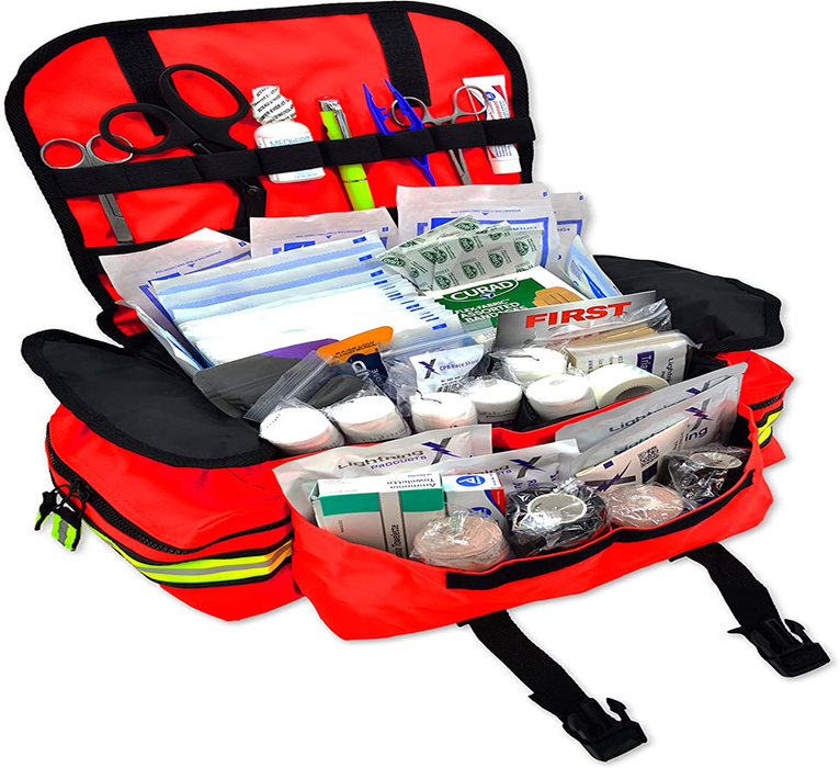 Lightning X Small Medic First Responder EMT Trauma Bag Stocked First Aid Trauma Fill Kit A