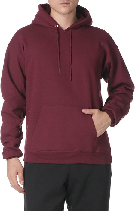 Men'S Ecosmart Hoodie, Midweight Fleece Sweatshirt, Pullover Hooded Sweatshirt for Men