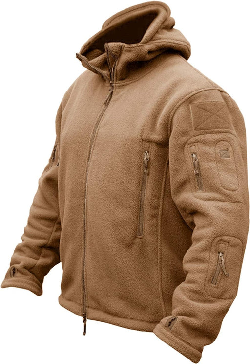 Men'S Military Tactical Sport Warm Fleece Hooded Outdoor Adventure Jacket Coats