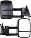 Tow Mirrors Compatible with for 1988-1998 for Chevy Silverado for GMC Sierra 1500 2500 3500 Pickup Truck Mirrors Manual Adjusted No Heated No Turn Signal Black Housing Towing Mirrors LH RH