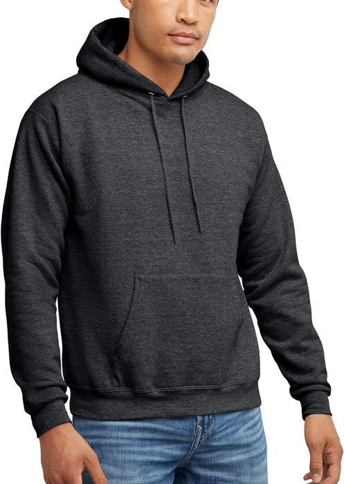 Men'S Ecosmart Hoodie, Midweight Fleece Sweatshirt, Pullover Hooded Sweatshirt for Men