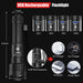 Rechargeable Flashlights High Lumens, Super Bright LED Flashlight 8000 Lumens, Zoomable IPX4 Waterproof Flash Light, Handheld Tactical Flashlight for Camping Emergencies