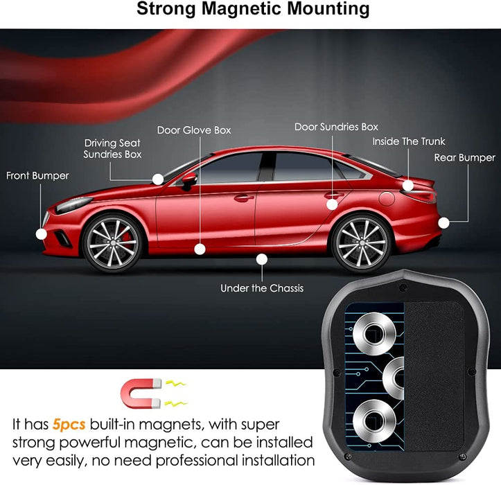 Magnetic GPS Tracker for Vehicles Car GPS Tracker Device Real Time GPS Tracker for Car Motorcycles Trucks Vehicles - 4G TK905